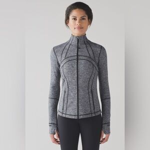 Lululemon Define Jacket Size 6 Long Sleeve Full Zip
Heathered Black